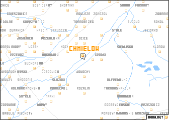 map of Chmielów