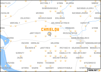 map of Chmielów