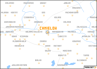 map of Chmielów