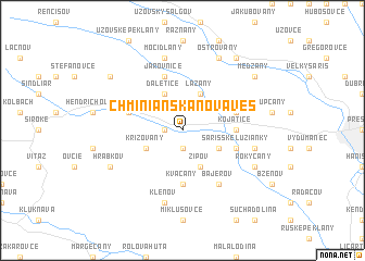 map of Chminianska Nová Ves