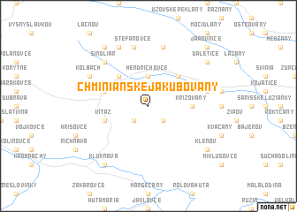 map of Chminianske Jakubovany