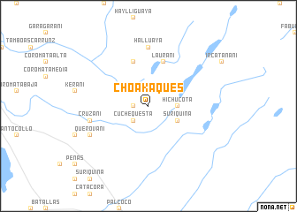 map of Choakaques