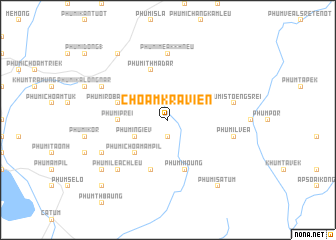 map of Chŏâm Krâviĕn
