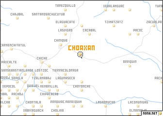 map of Choaxán