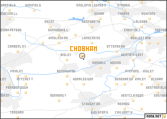 map of Chobham