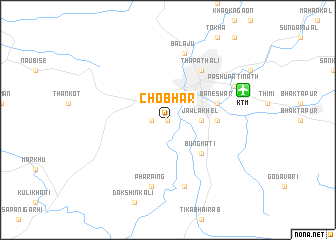 map of Chobhār