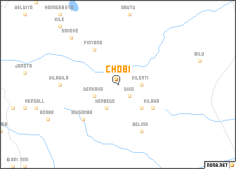 map of Chʼobī