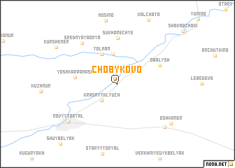 map of Chobykovo