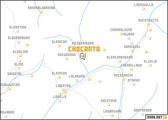 map of Chocantá