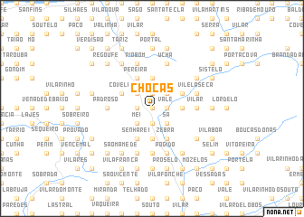 map of Choças