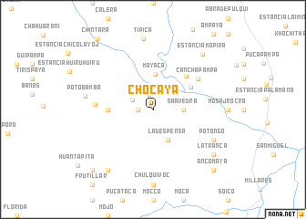 map of Chocaya