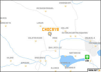 map of Chocaya