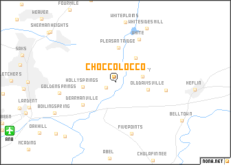 map of Choccolocco