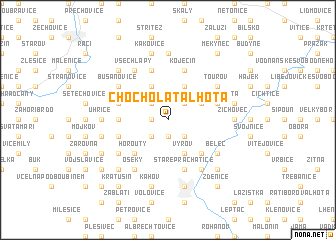 map of Chocholatá Lhota