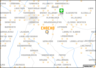 map of Chocho