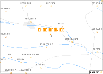 map of Chocianowice