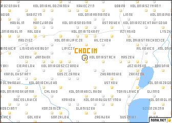 map of Chocim