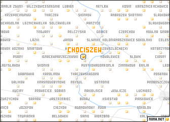map of Chociszew