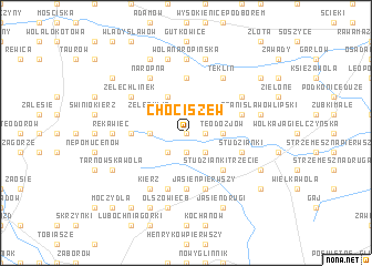 map of Chociszew