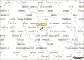 map of Chociw