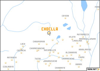 map of Choclla