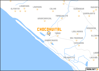 map of Chocohuital