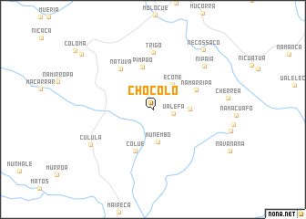map of Chocolo