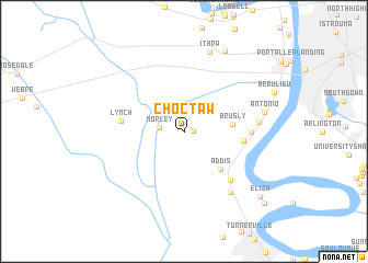 map of Choctaw