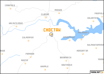 map of Choctaw