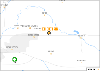 map of Choctaw