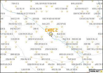 map of Chocz