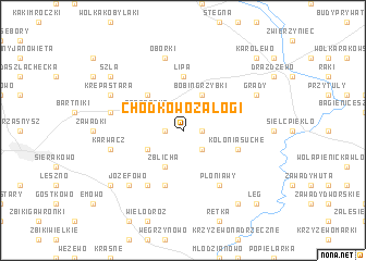 map of Chodkowo Załogi