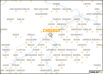 map of Chodouň