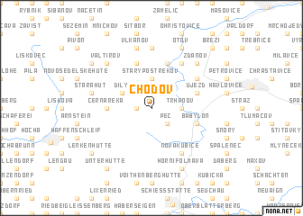 map of Chodov