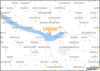 map of Chodów