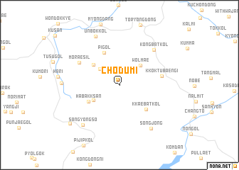map of Chodŭmi