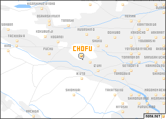 map of Chōfu