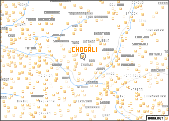 map of Chogali