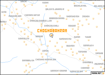 map of Choghābahrām