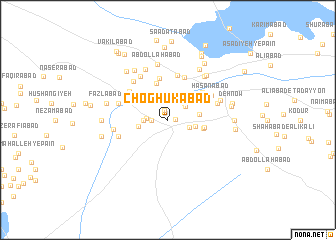 map of Choghūkābād