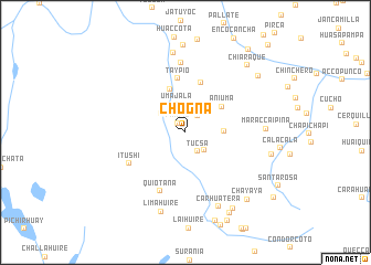 map of Chogña