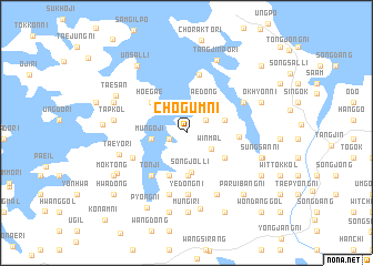 map of Chogŭm-ni