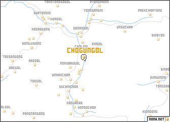 map of Chŏgŭn-gol