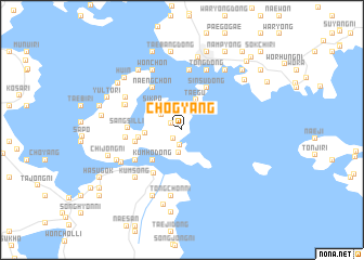 map of Chŏgyang