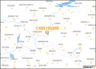 map of Chogyo-dong