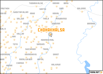 map of Choha Khālsa