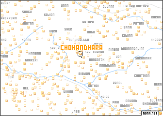 map of Chohān Dhāra