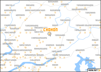 map of Chŏhŏn