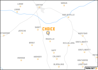map of Choice