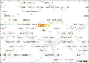 map of Choinki